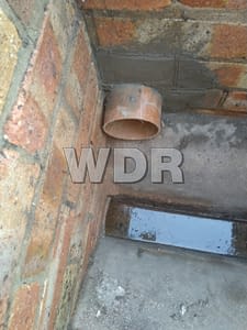 New residential drain installation