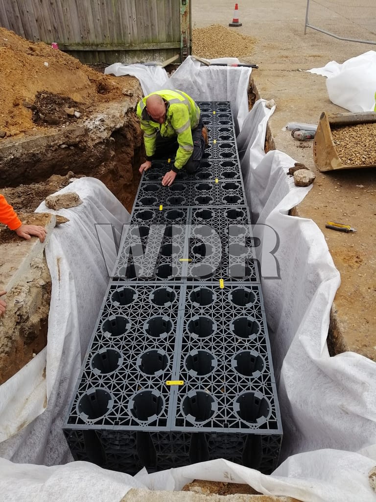 AquaCell Soakaway Installation