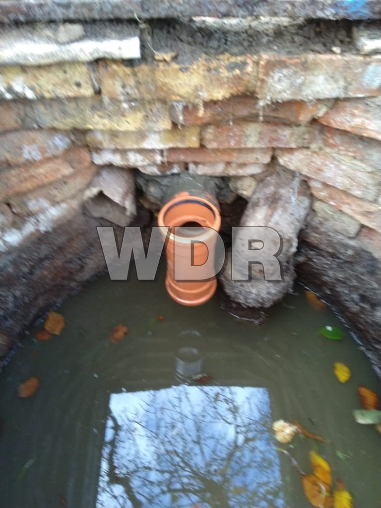 septic tank pipework
