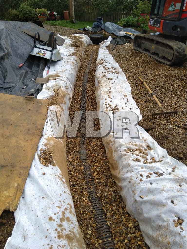 Soakaway Installation underway