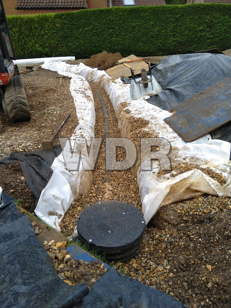 Soakaway Installation underway