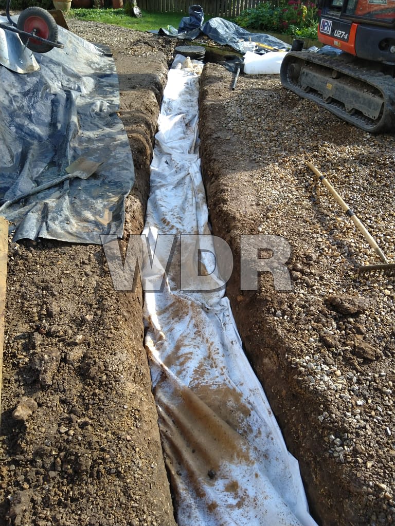 Soakaway Installation underway