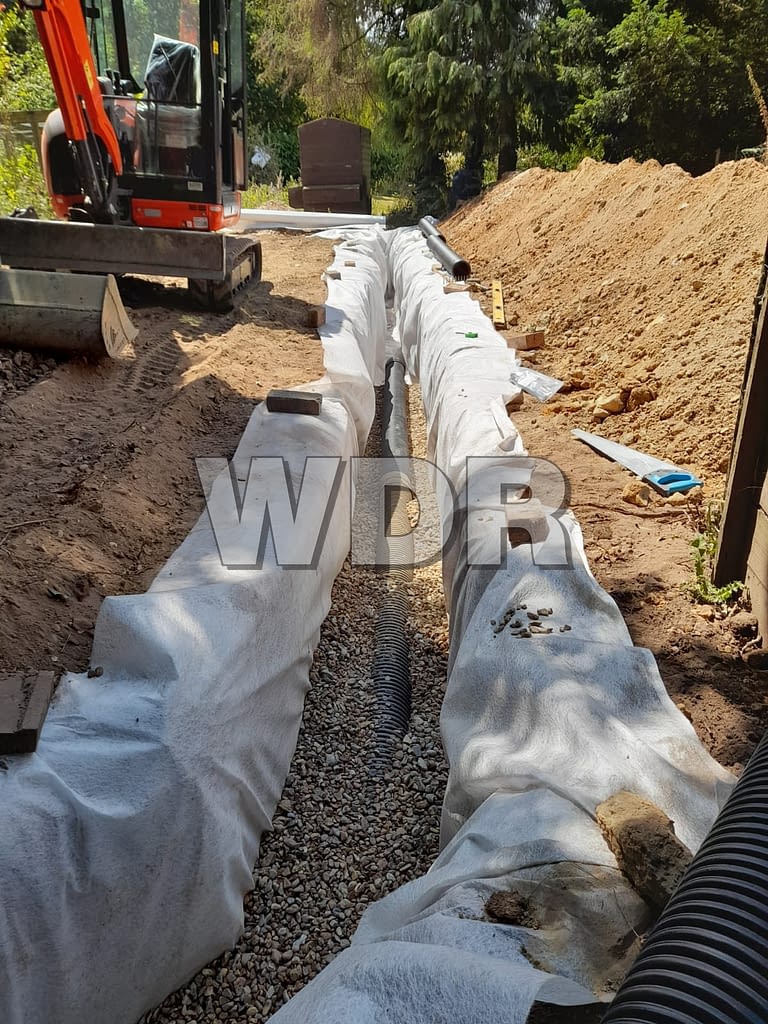 Soakaway Extension Under Construction